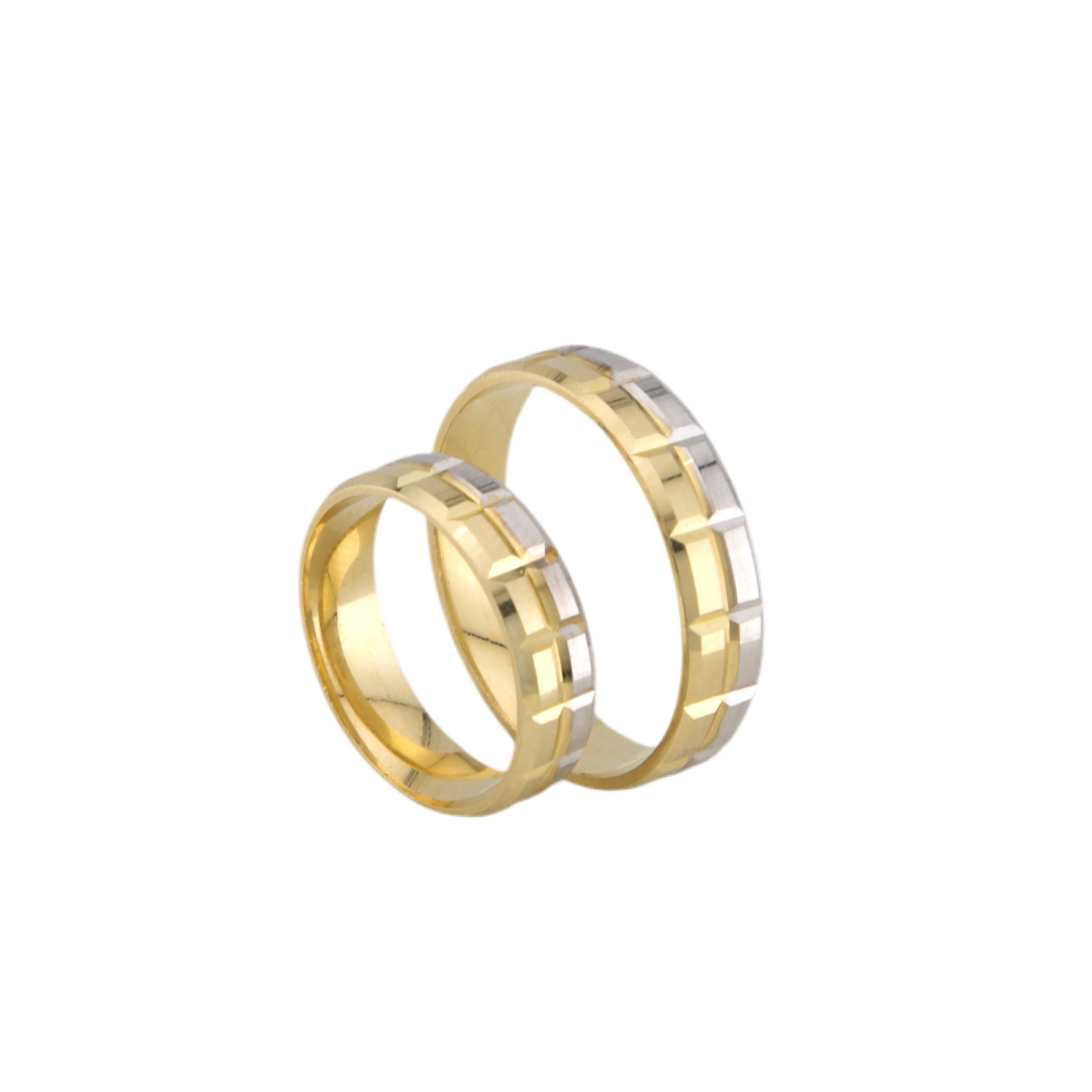 Set Bicolor Wedding Band