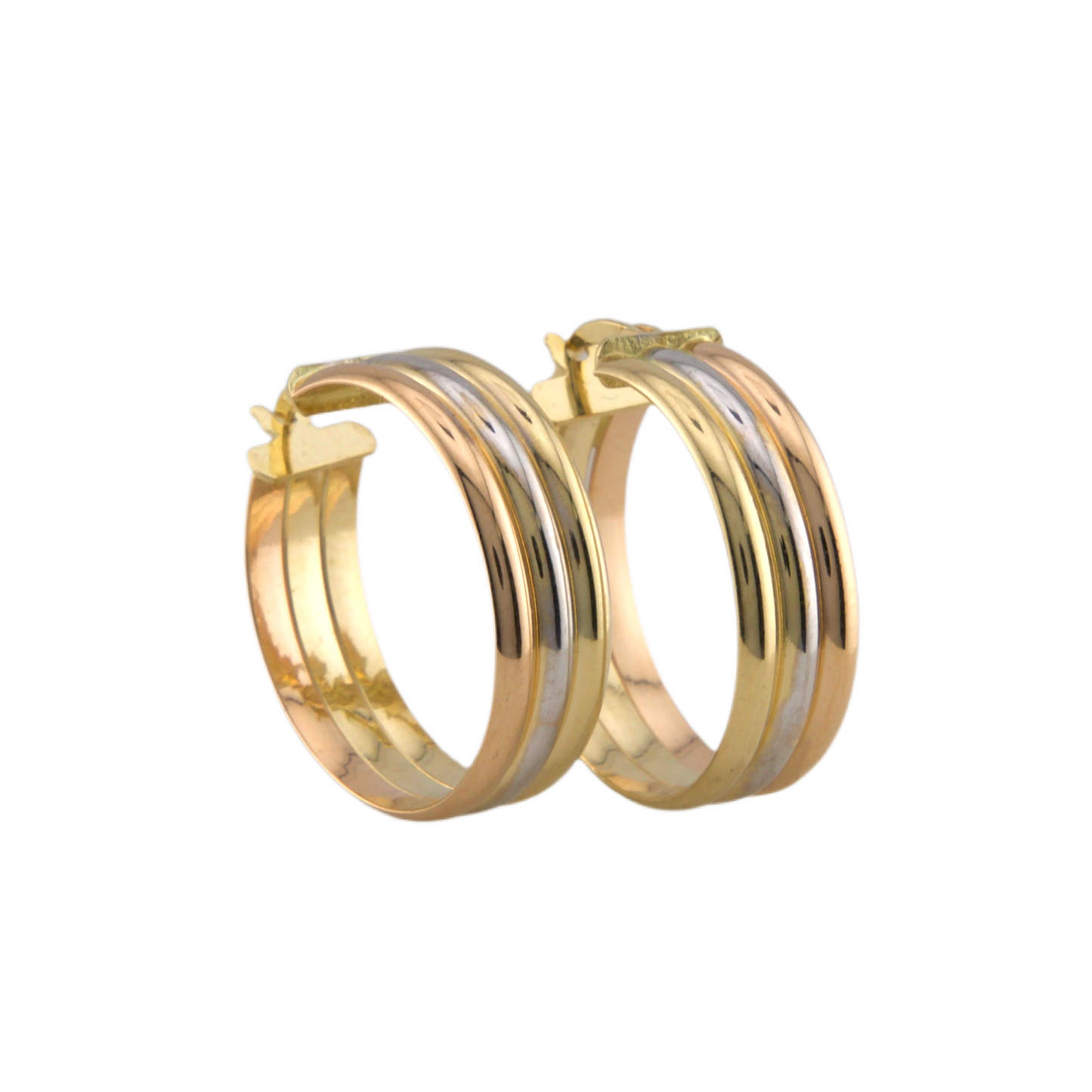 Three Colors Hoops Earrings