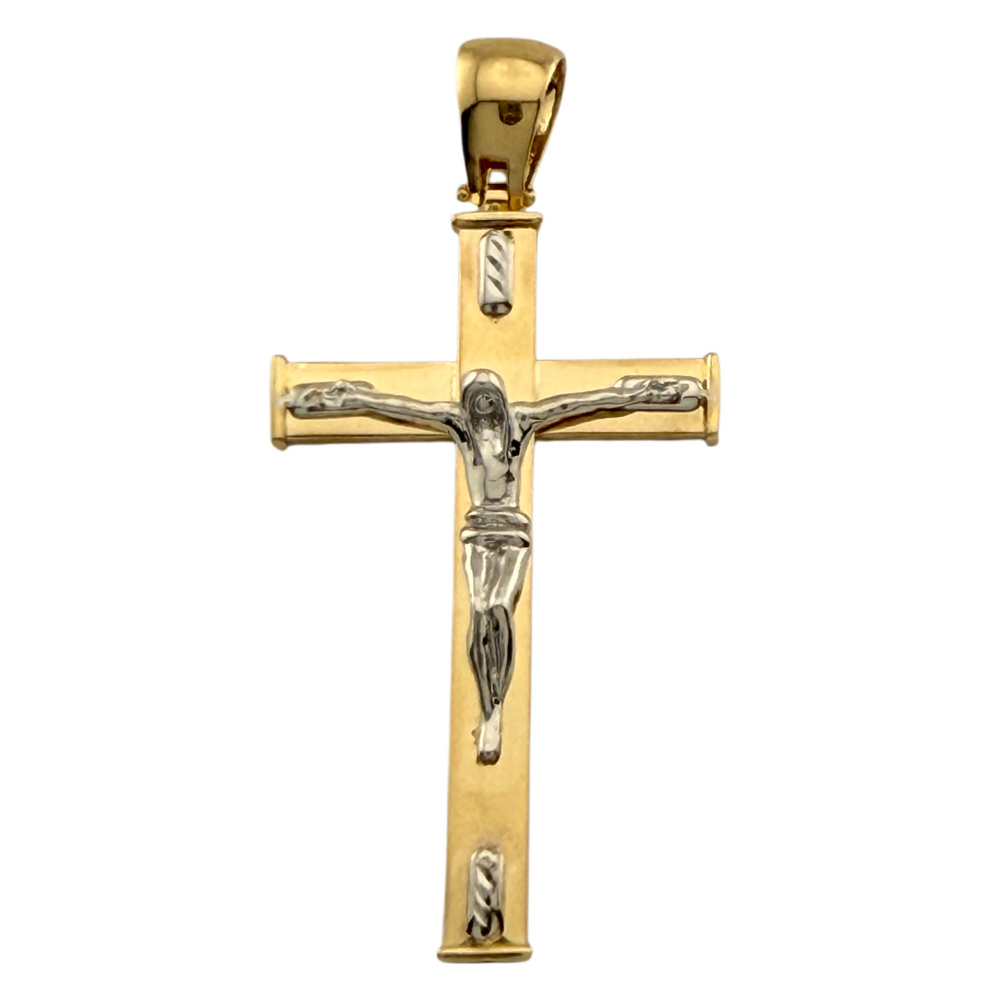 Bicolor Cross Pendant