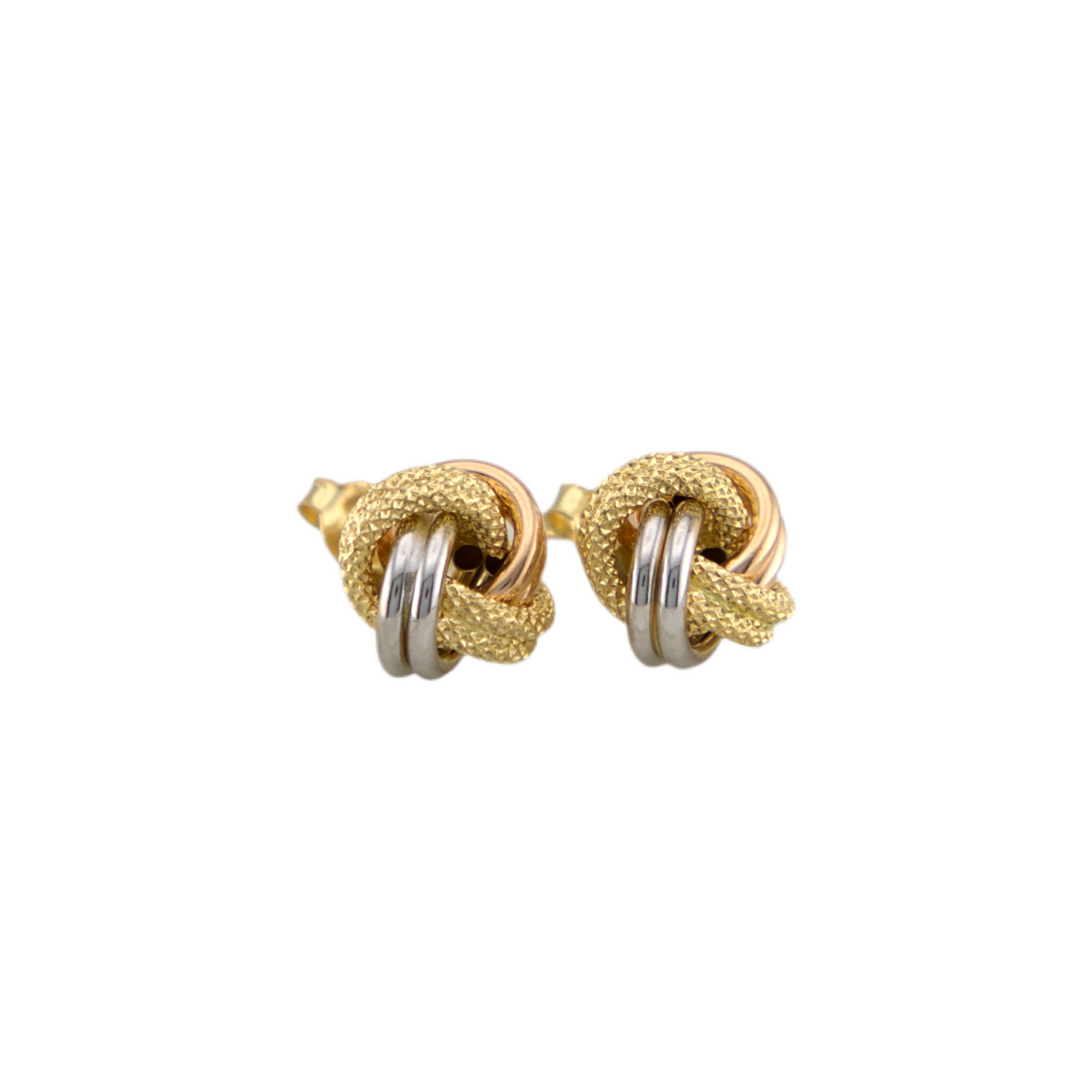 Three Colors Knot Stud Earrings