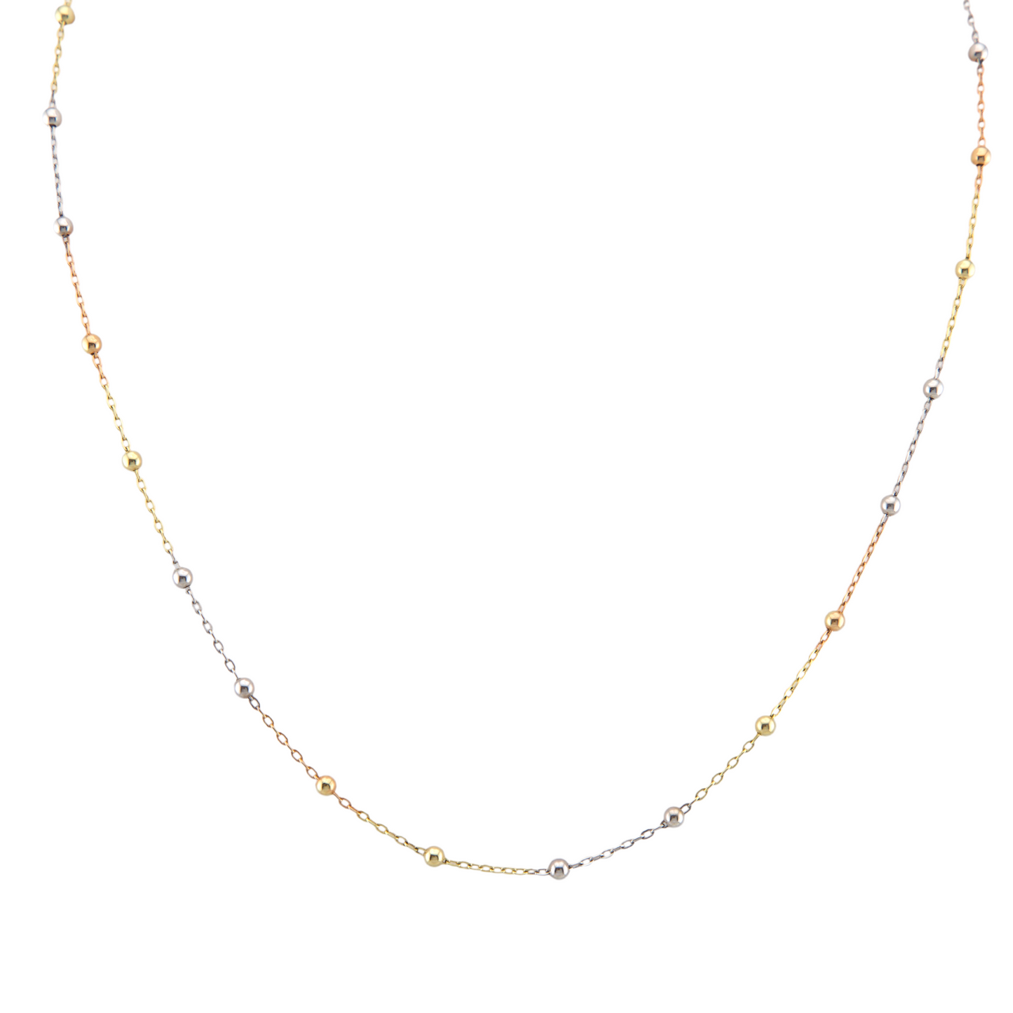 Three Colors Balls Necklace