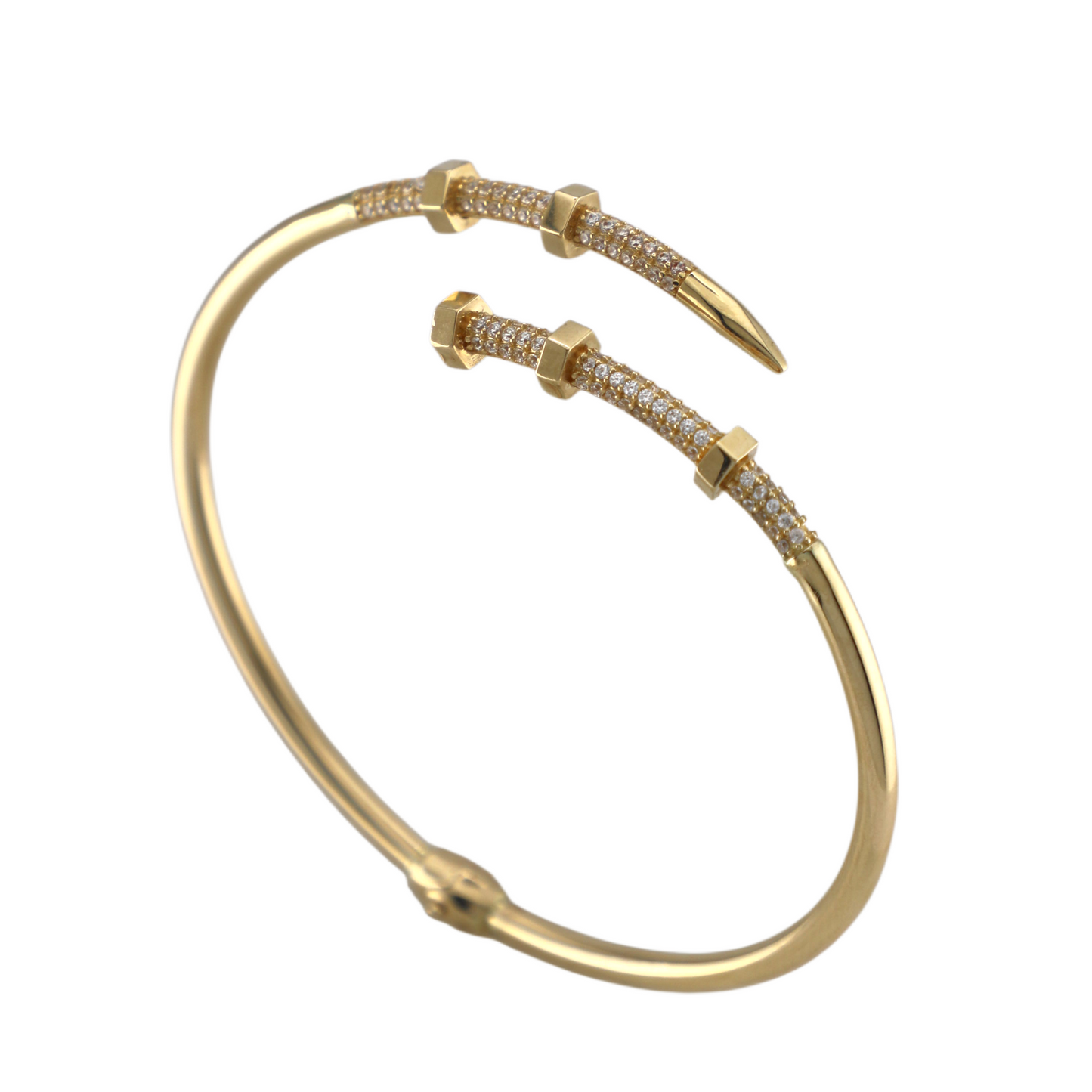 Zirconia Nail Bangle