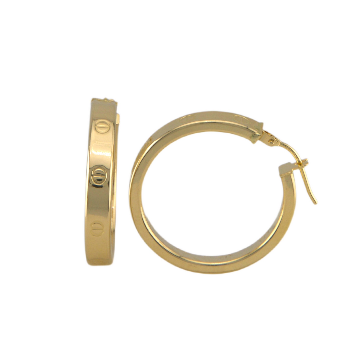 Fancy G Hoops Earrings
