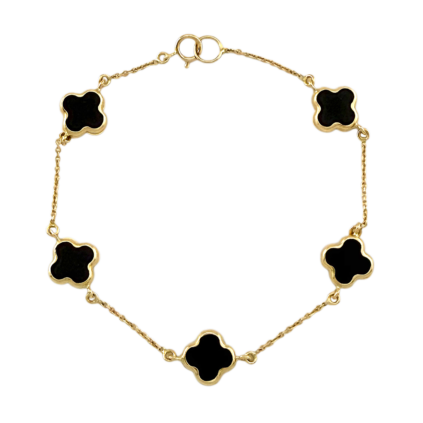 Black & Gold Trevol Bracelet