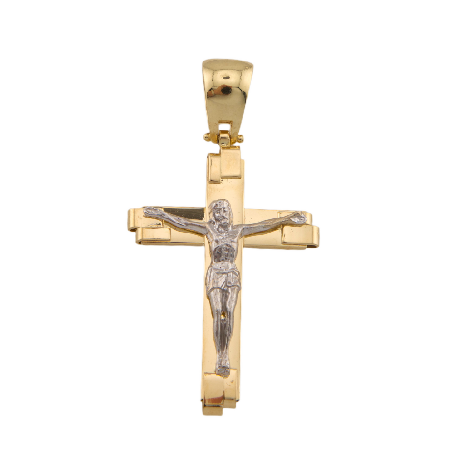 Bicolor Cross Pendant