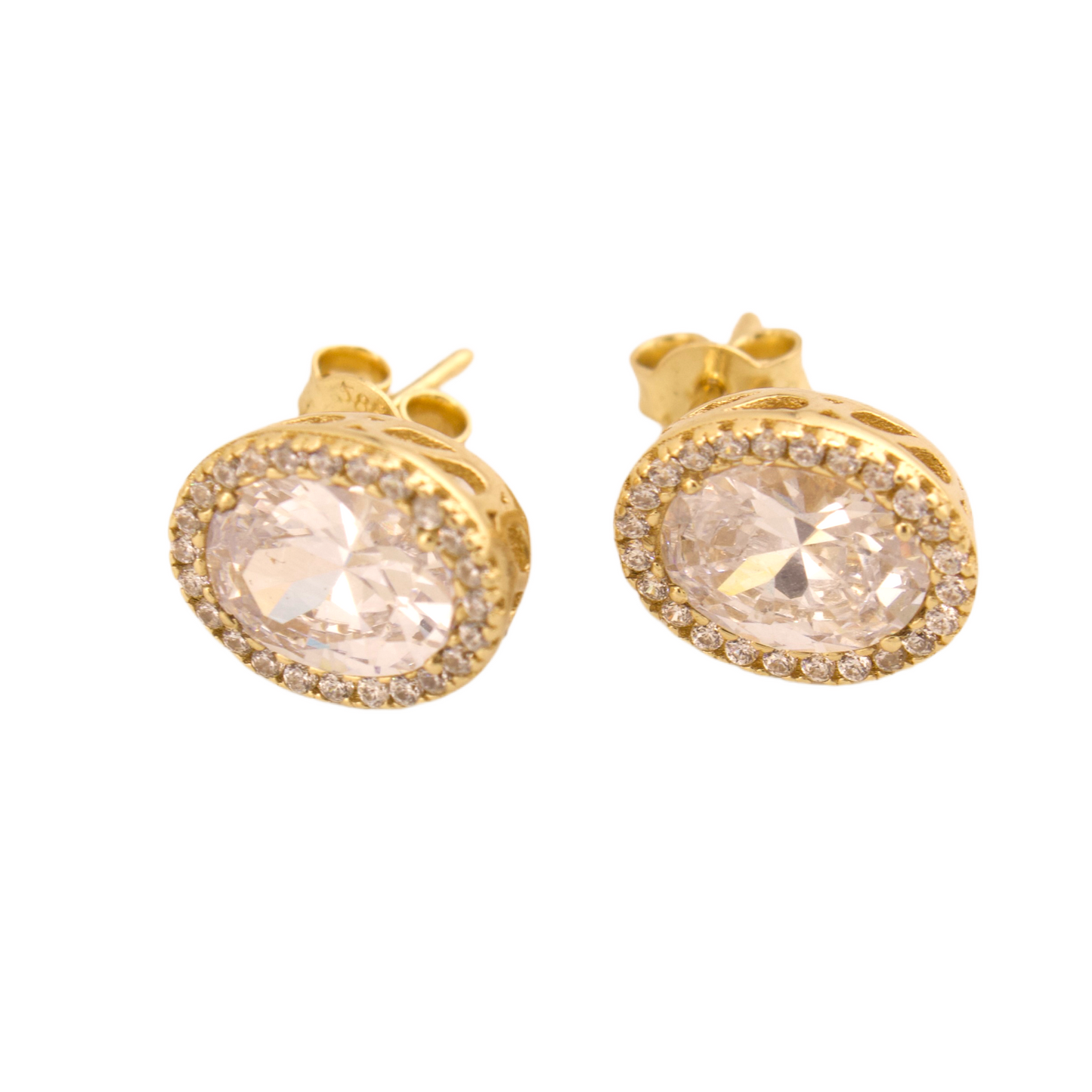 Stone Stud Earrings