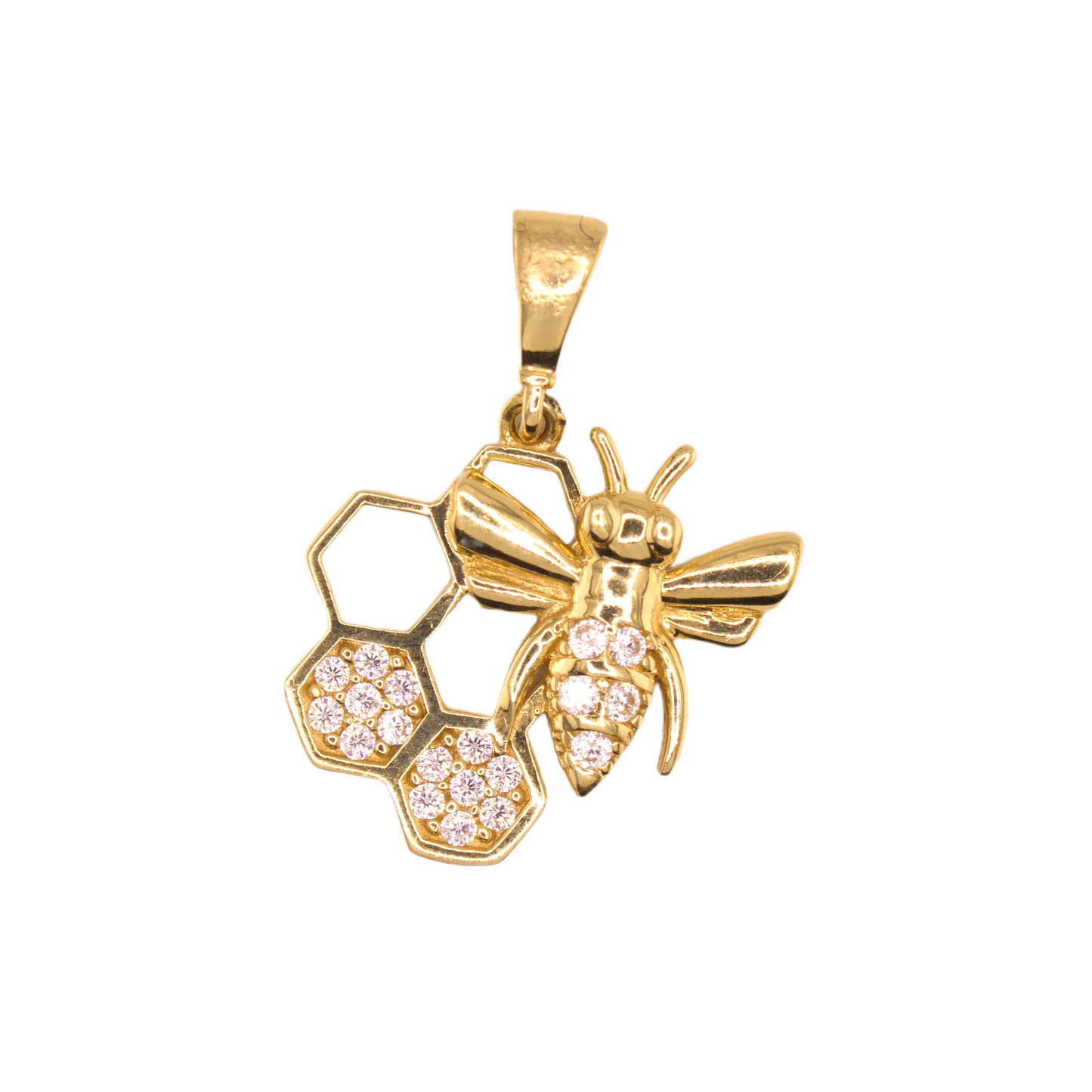 Bee With Zirconia Pendant
