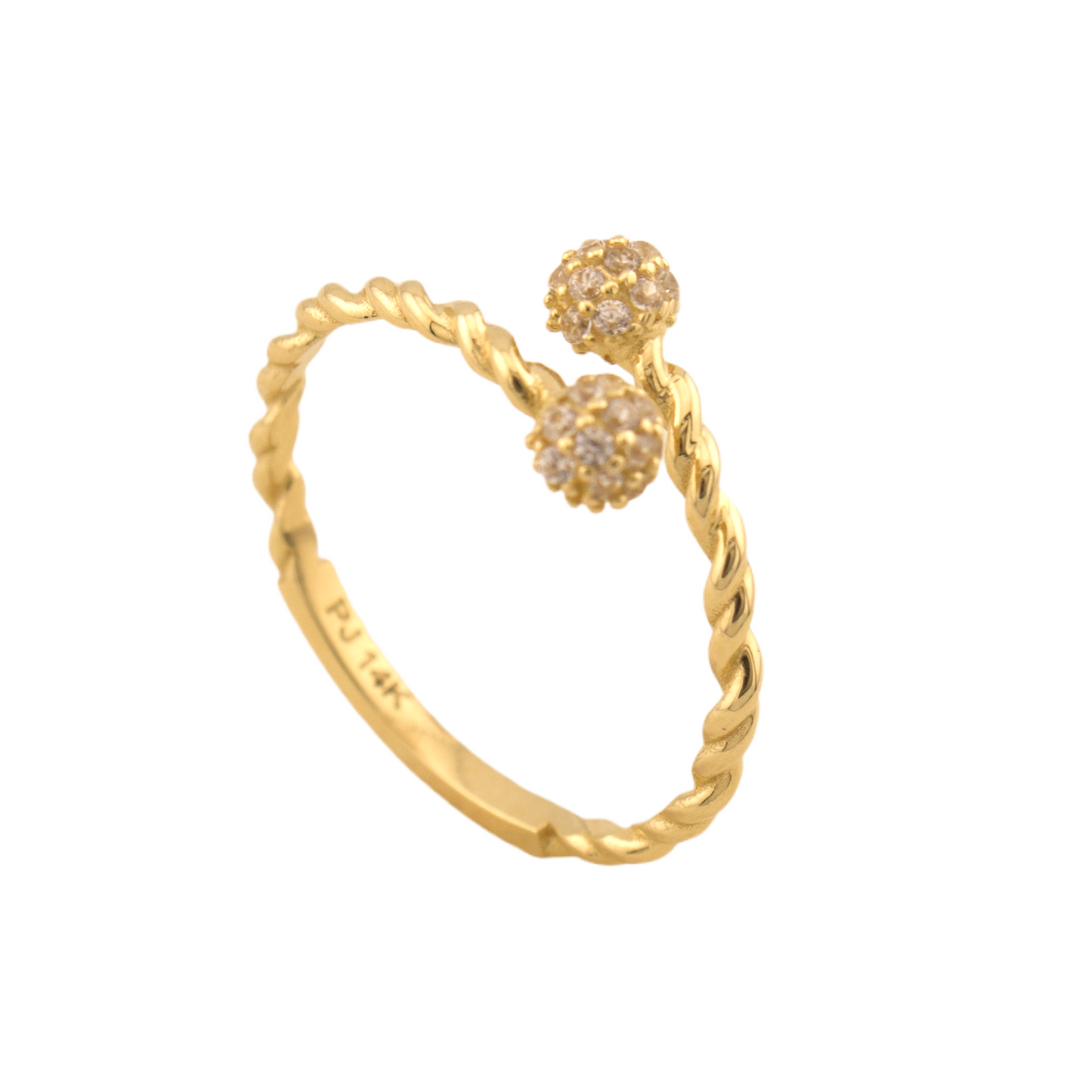 Zirconia Balls Ring