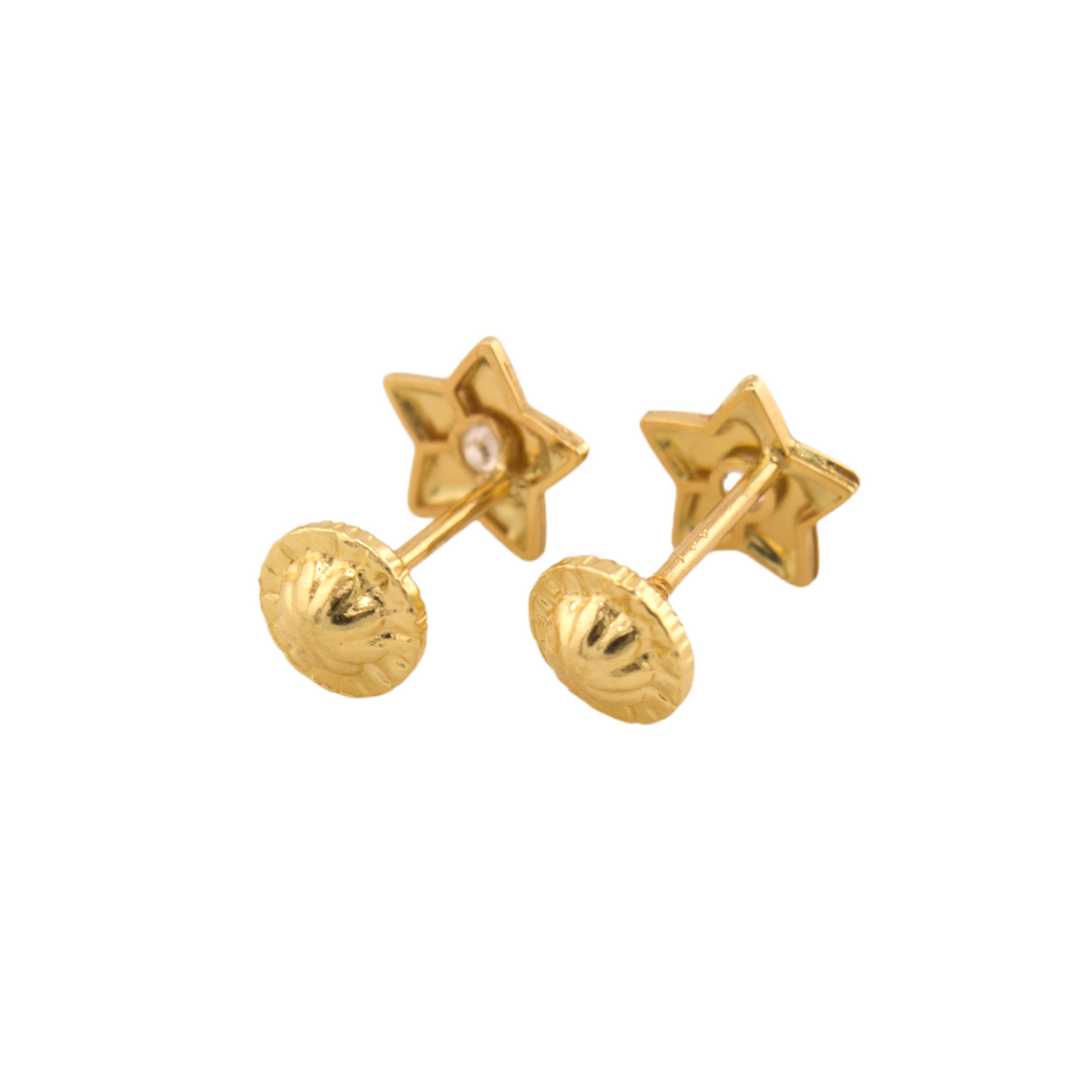 Zirconia Star Stud Earrings