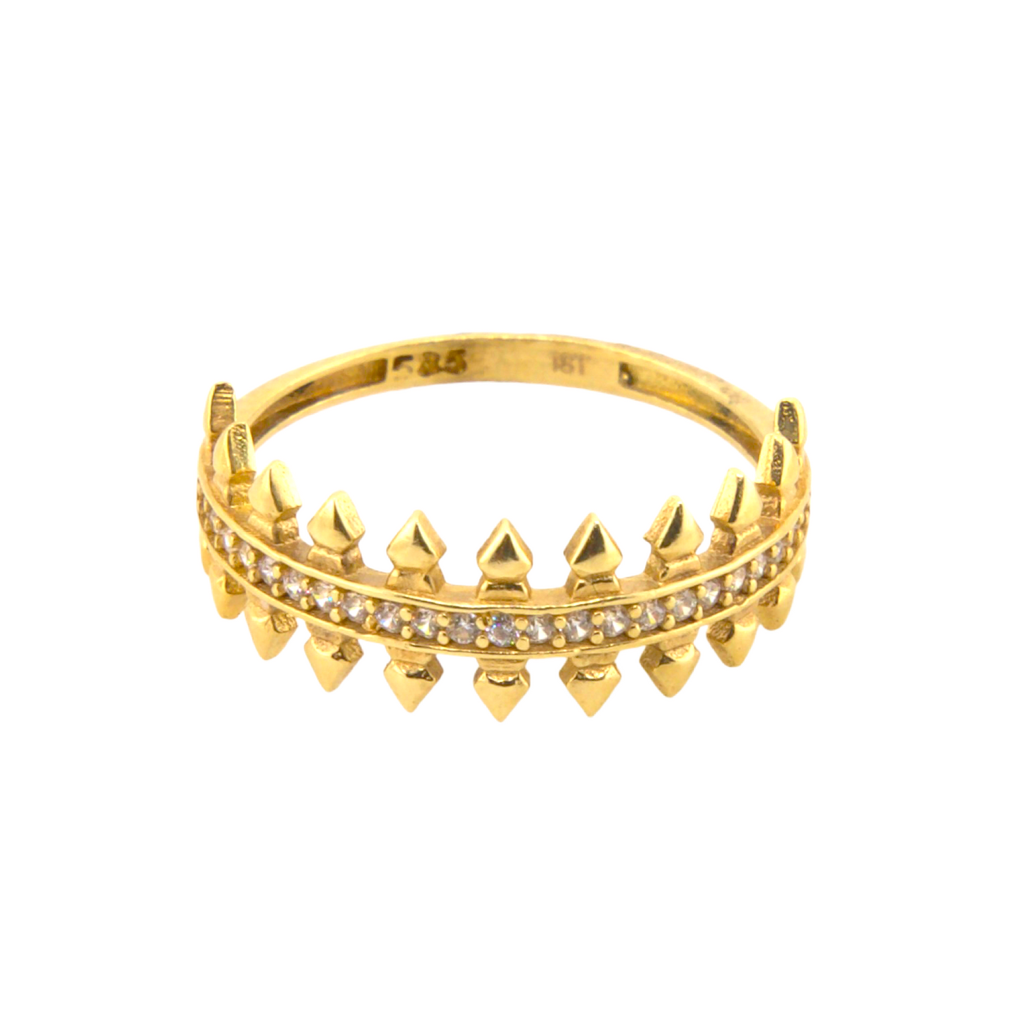 Crown Zirconia Ring
