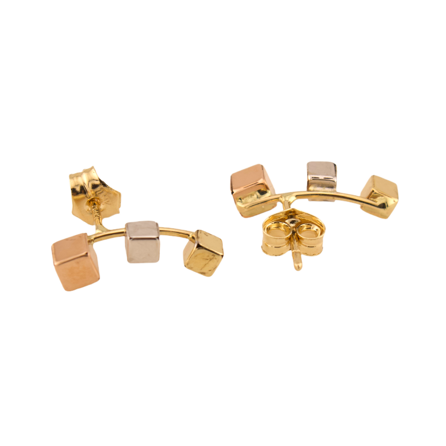 Three Colors Stud Earrings