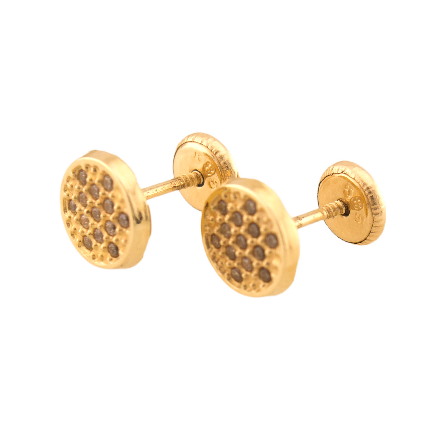 Fancy Zirconia Stud Earrings