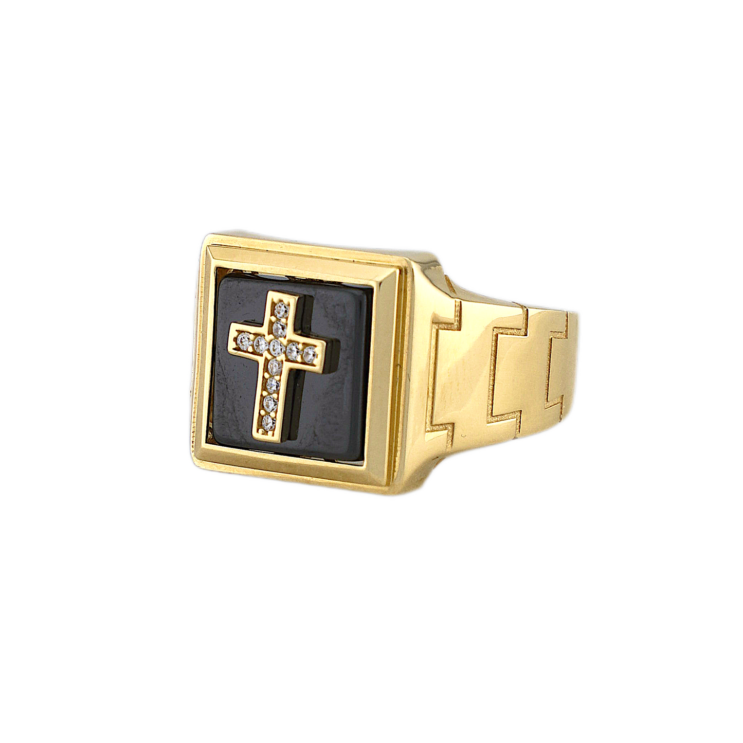 Black Cross Ring