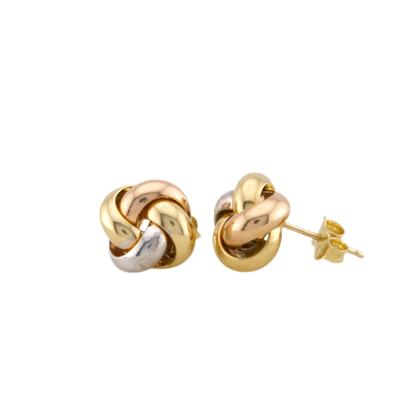Three Colors Knot Stud Earrings