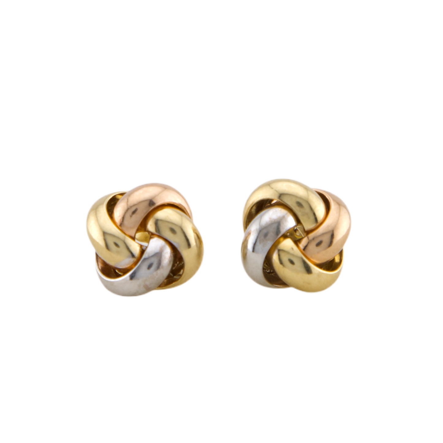 Three Colors Knot Stud Earrings