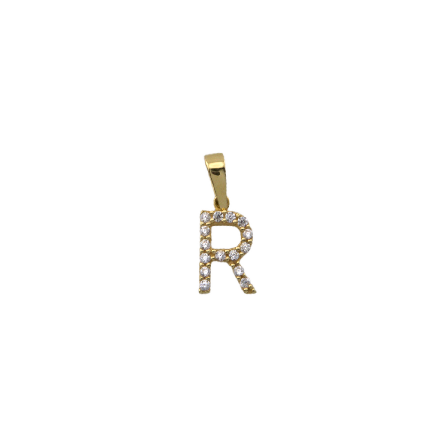 Zirconia Letter Pendant