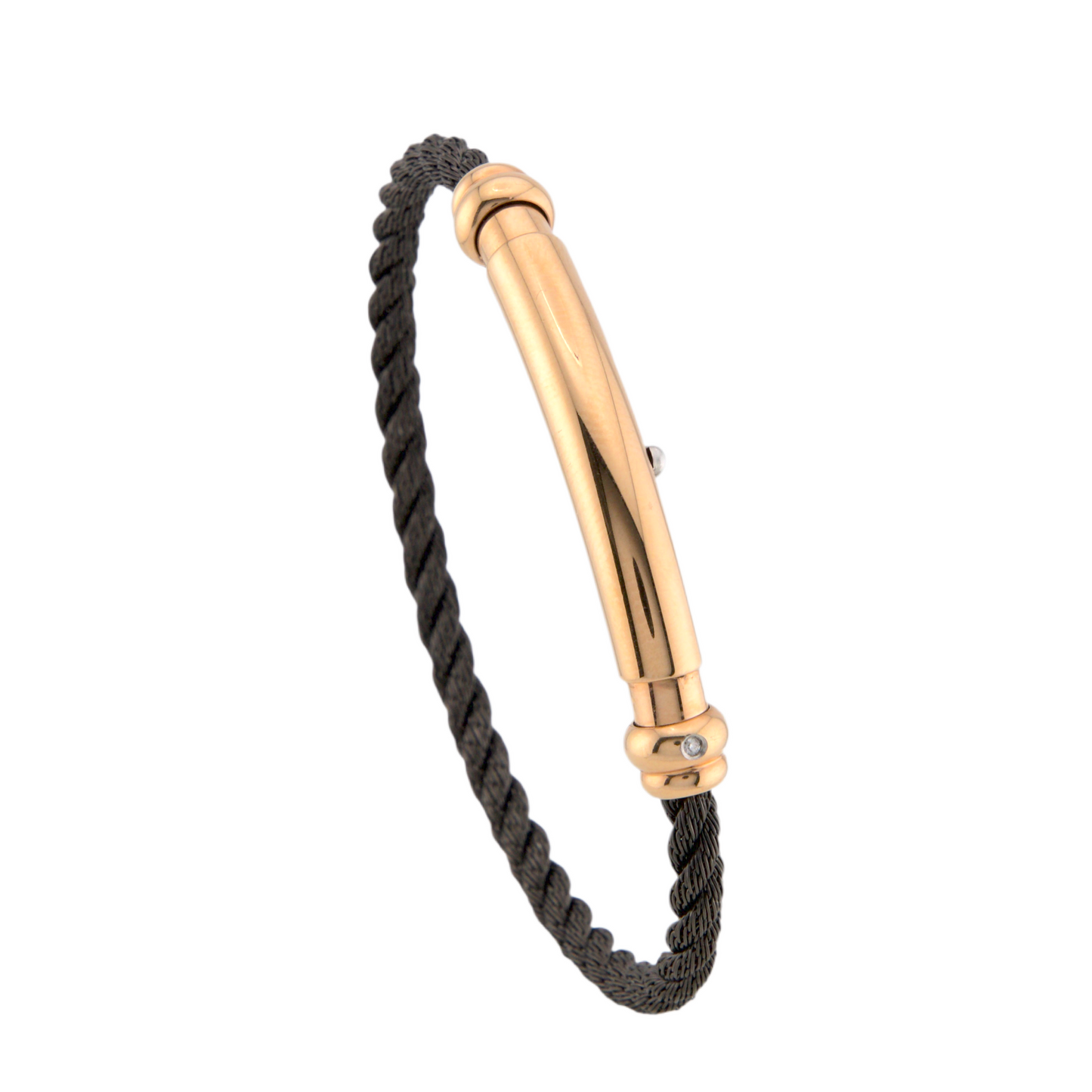 Stainless Steel & Diamond Bracelet