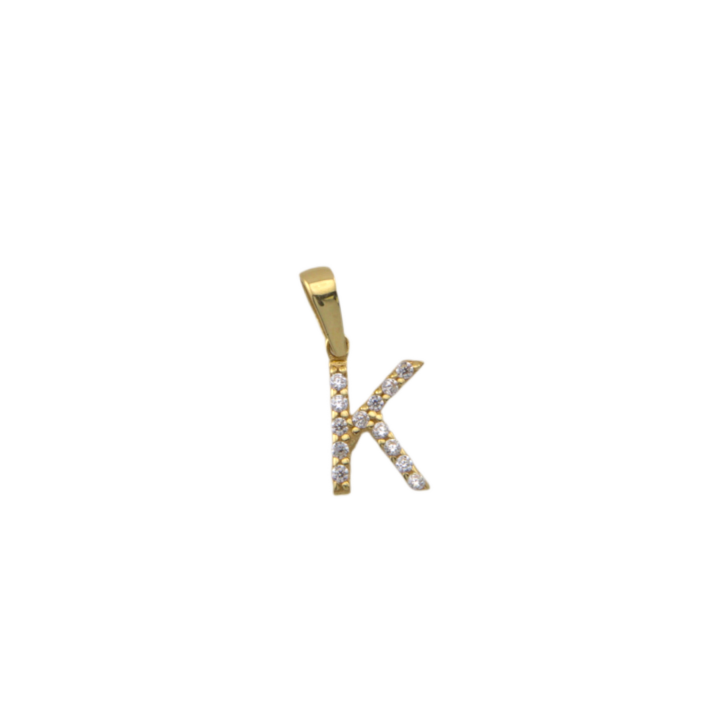 Zirconia Letter Pendant