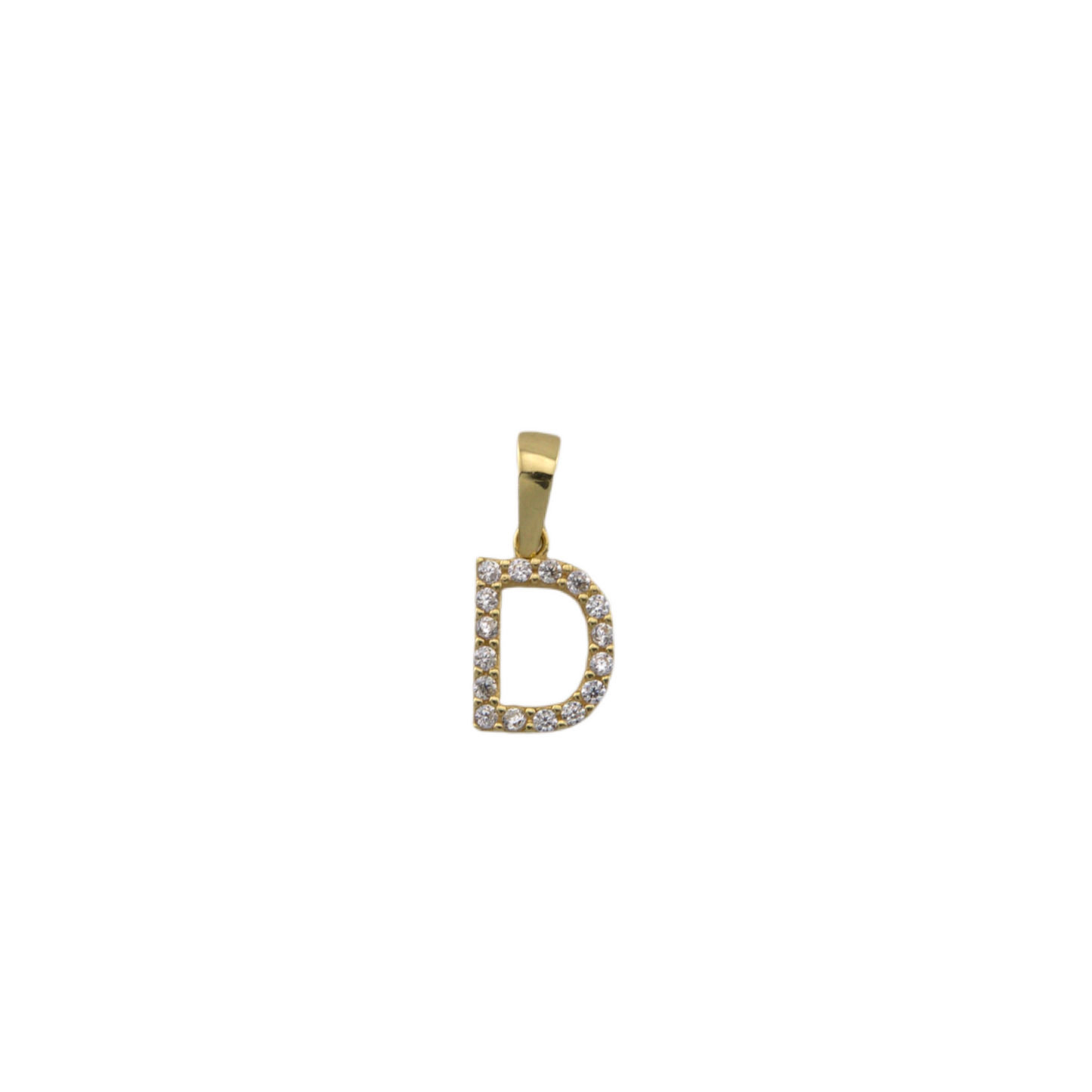 Zirconia Letter Pendant