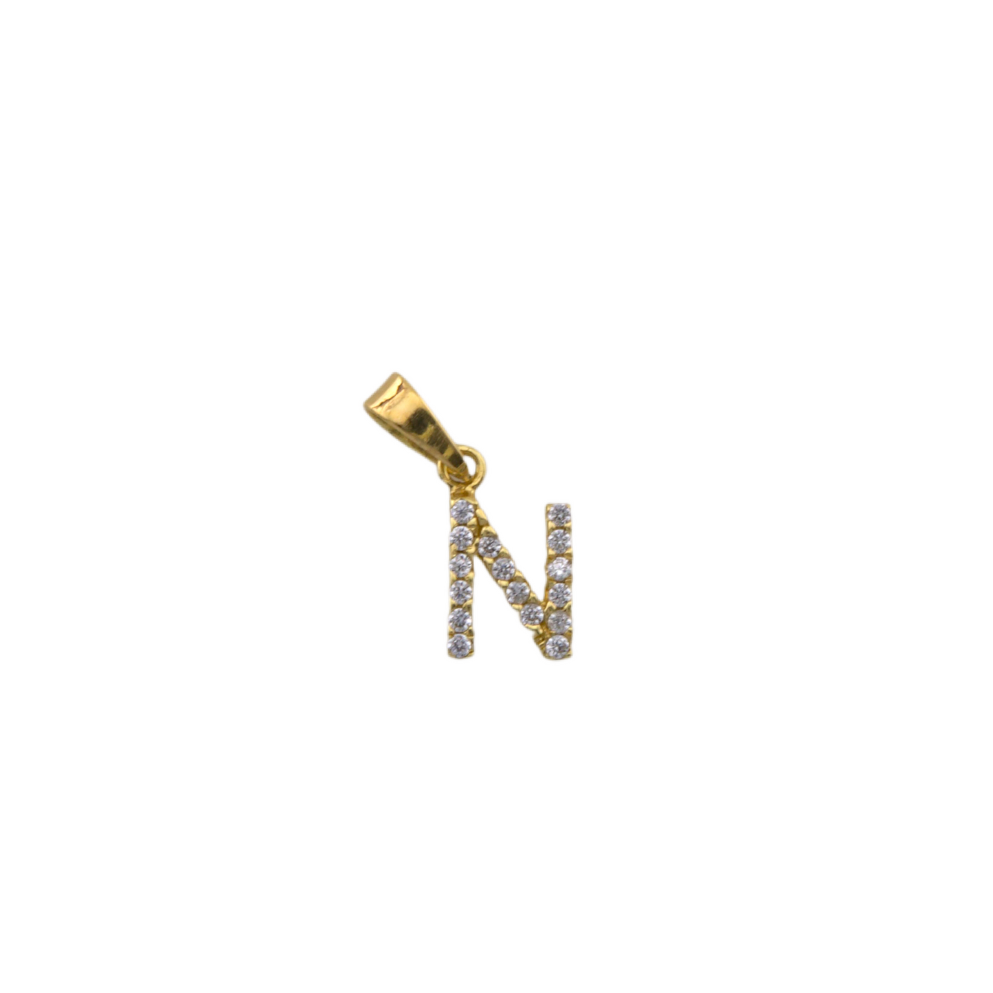 Zirconia Letter Pendant