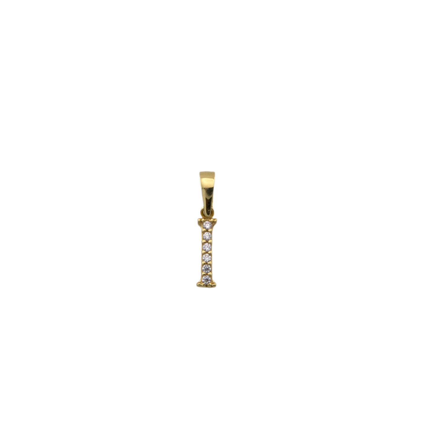 Zirconia Letter Pendant