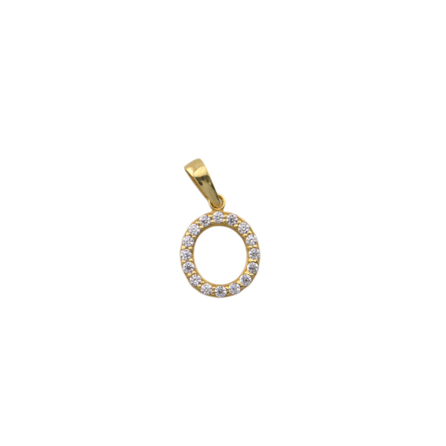 Zirconia Letter Pendant