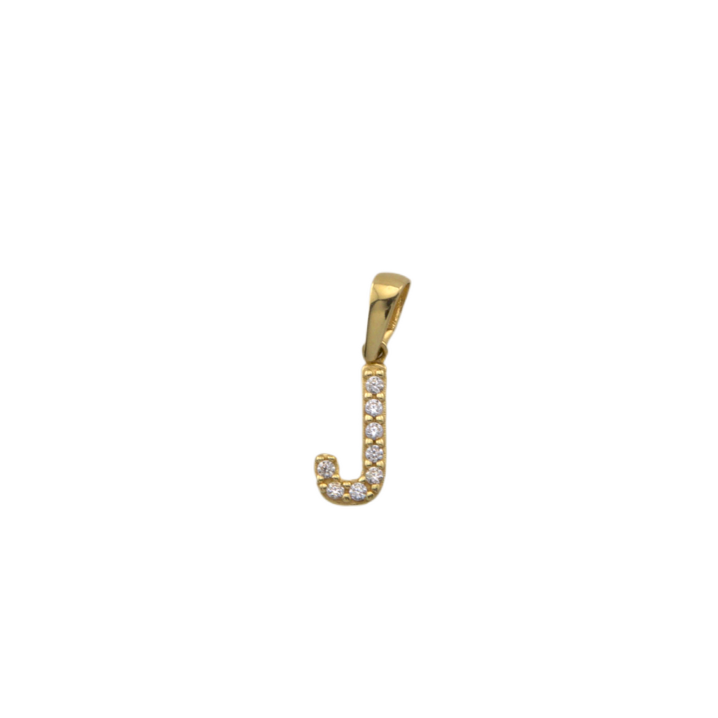 Zirconia Letter Pendant