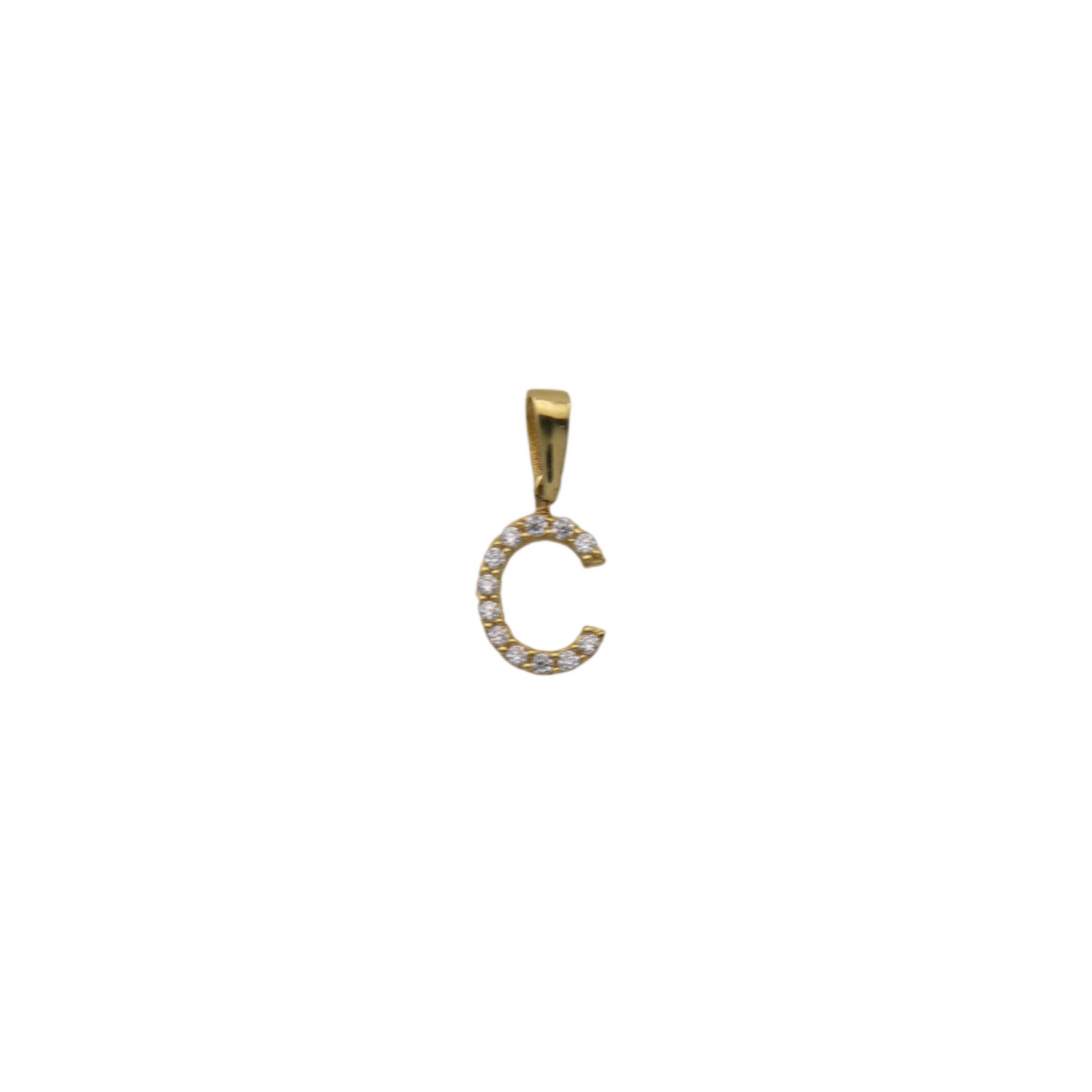 Zirconia Letter Pendant