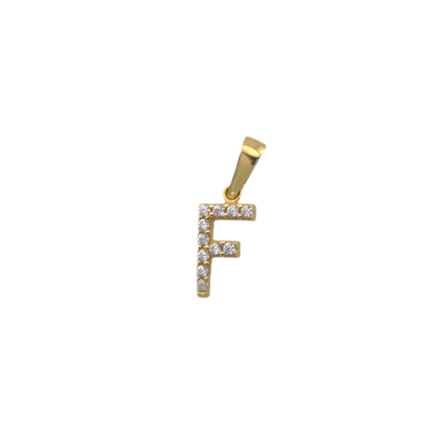 Zirconia Letter Pendant