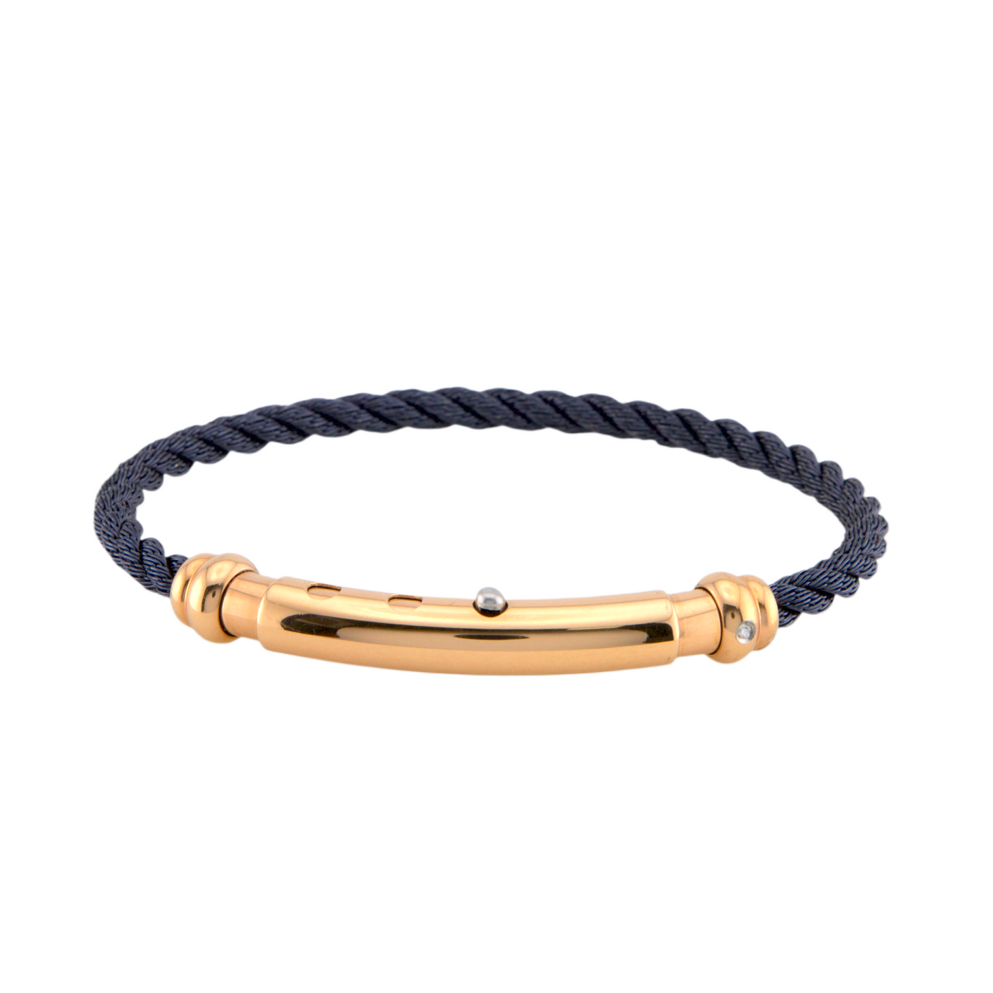 Stainless Steel & Diamond Bracelet