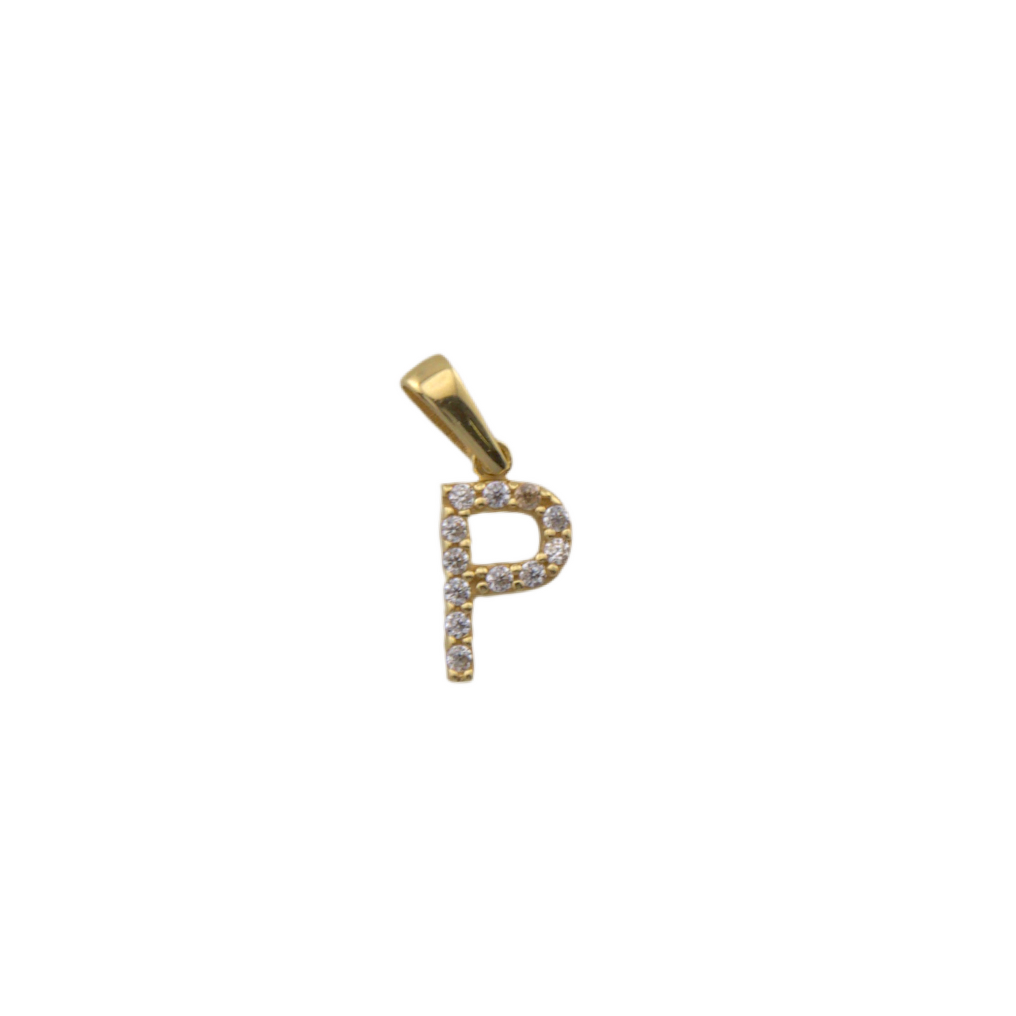 Zirconia Letter Pendant