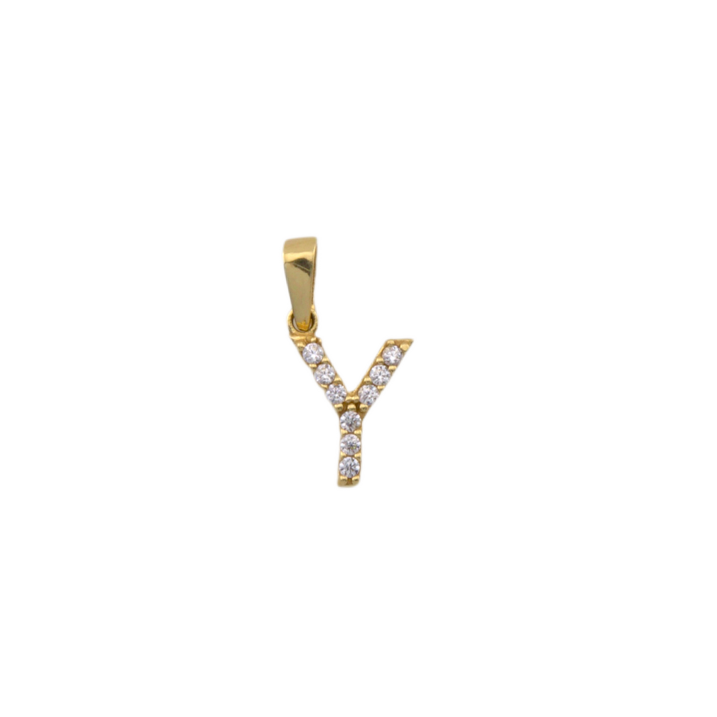 Zirconia Letter Pendant