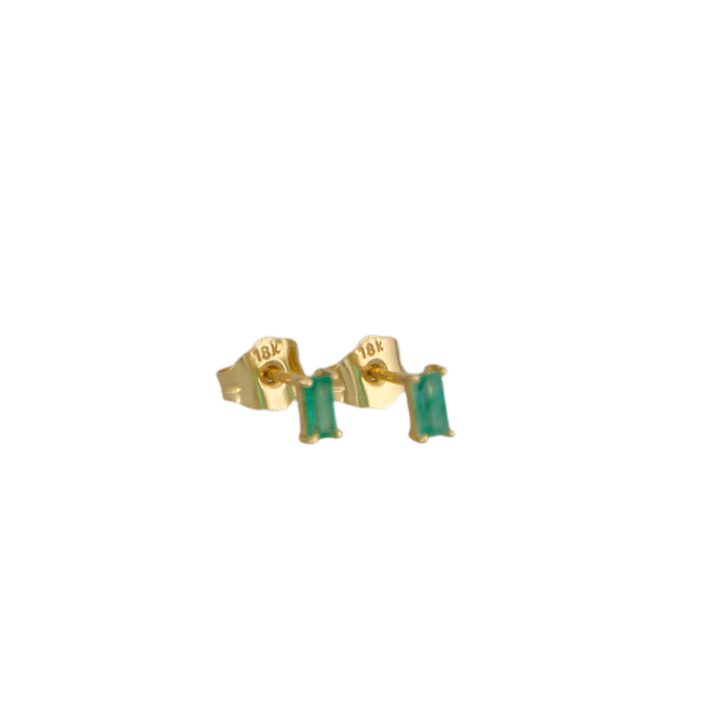 Emerald Stud Earrings