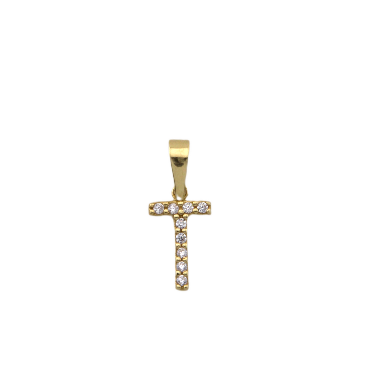 Zirconia Letter Pendant