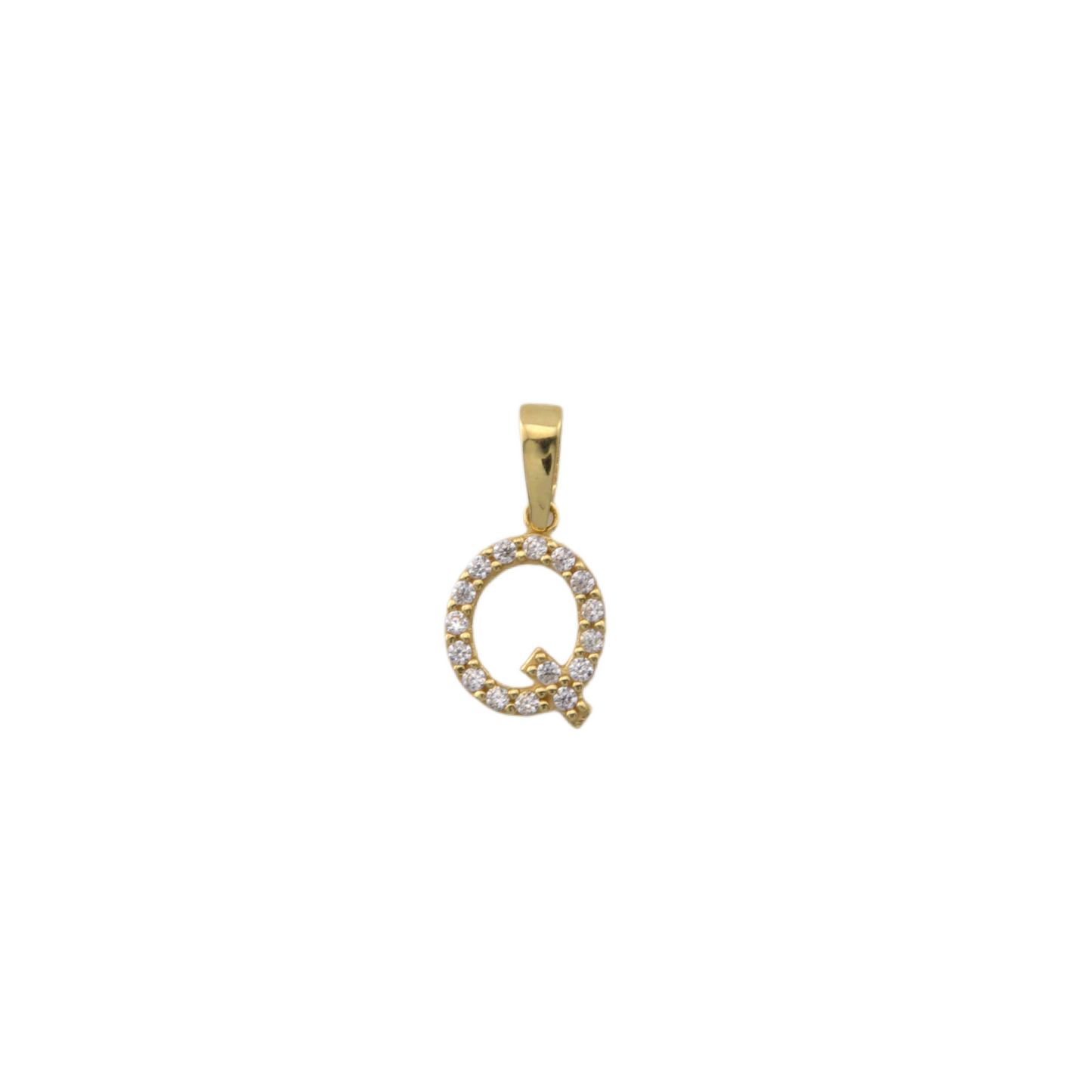 Zirconia Letter Pendant