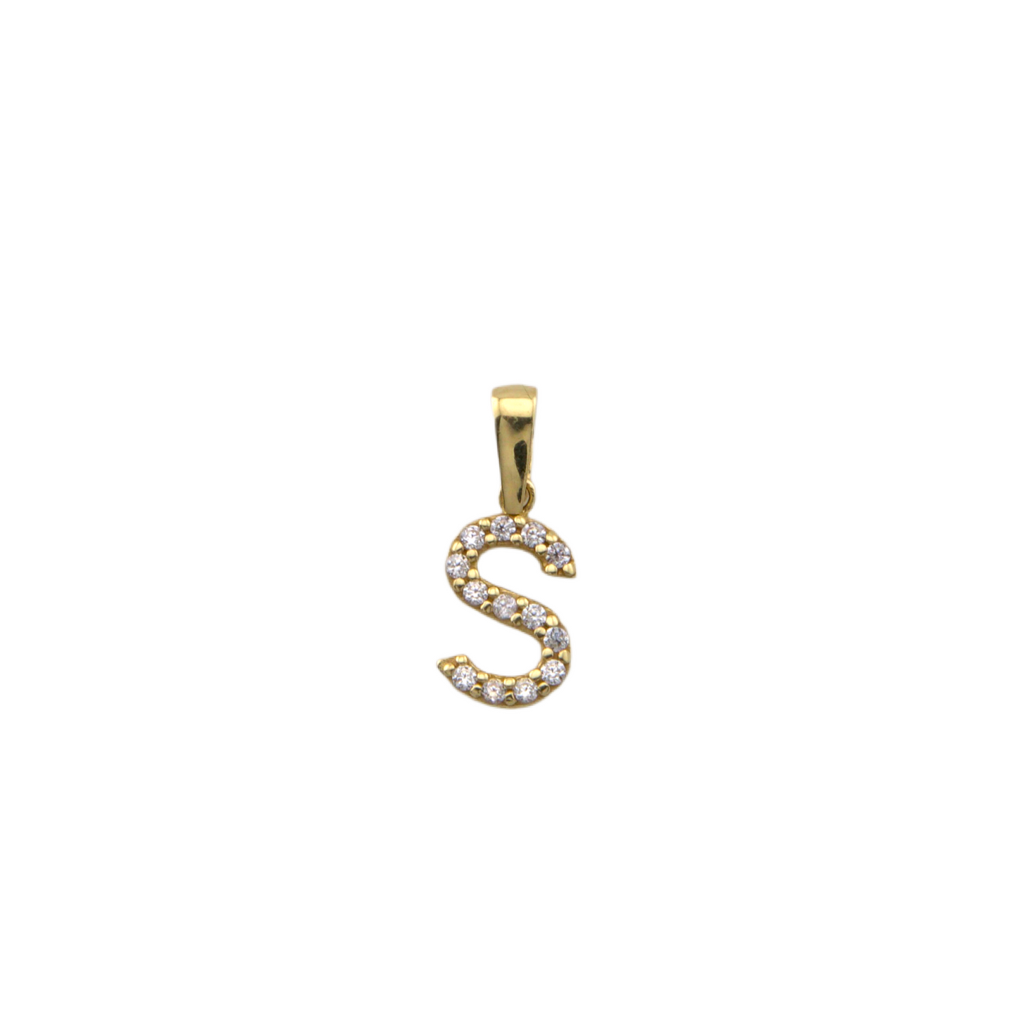 Zirconia Letter Pendant
