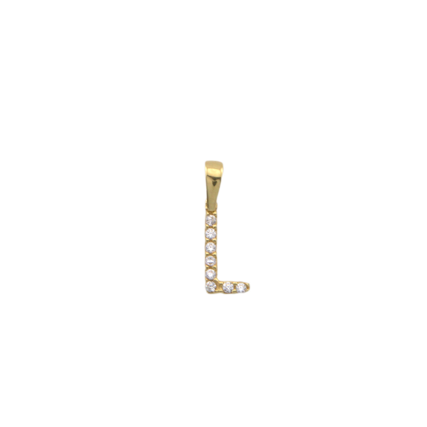 Zirconia Letter Pendant
