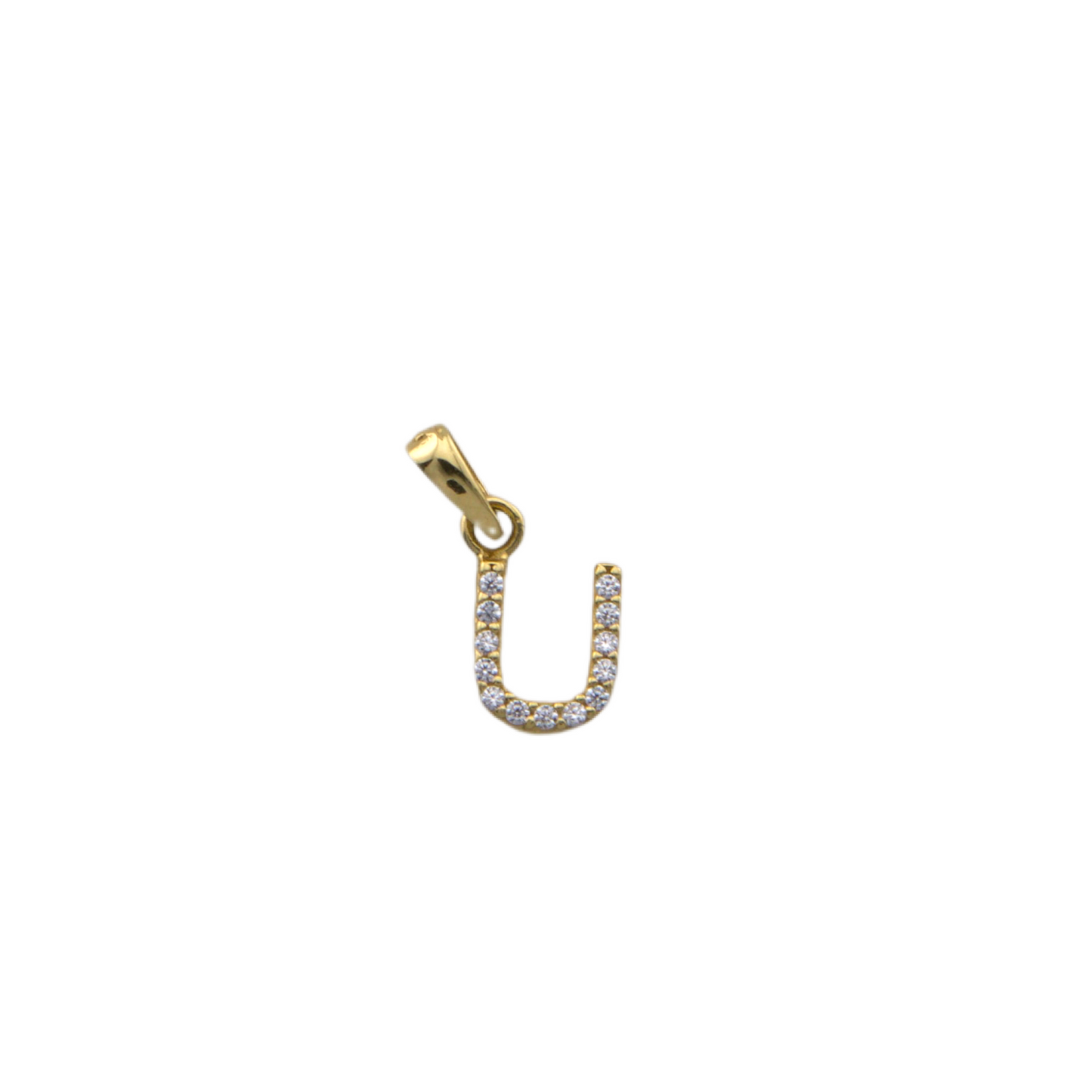Zirconia Letter Pendant