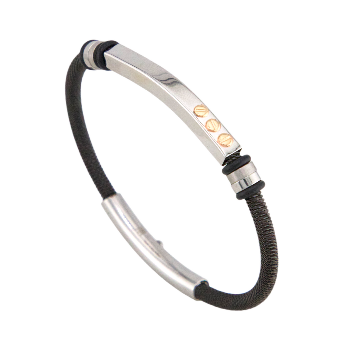 Stainless Steel & Gold Bracelet