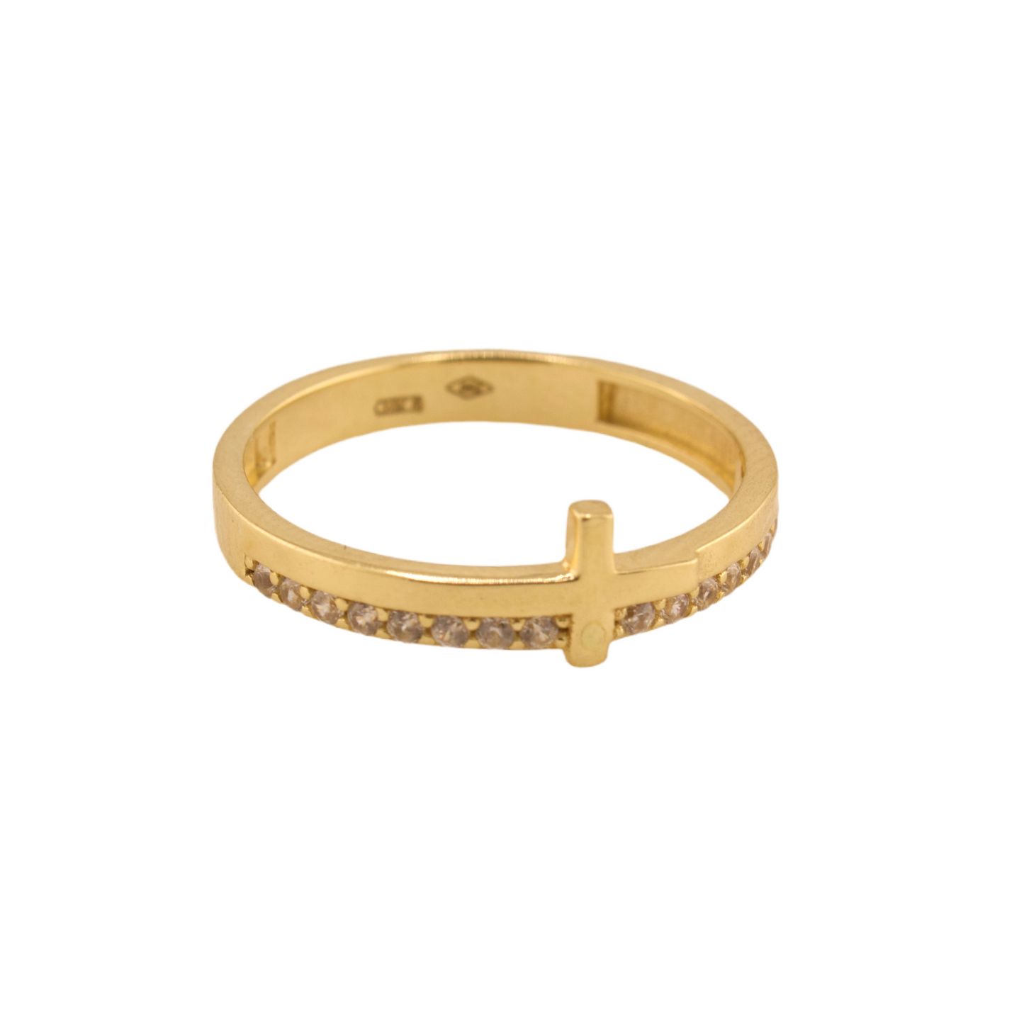 Zirconia Cross Ring