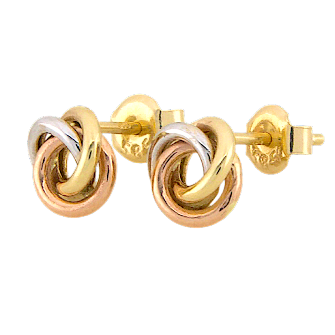 Three Colors Knot Stud Earrings