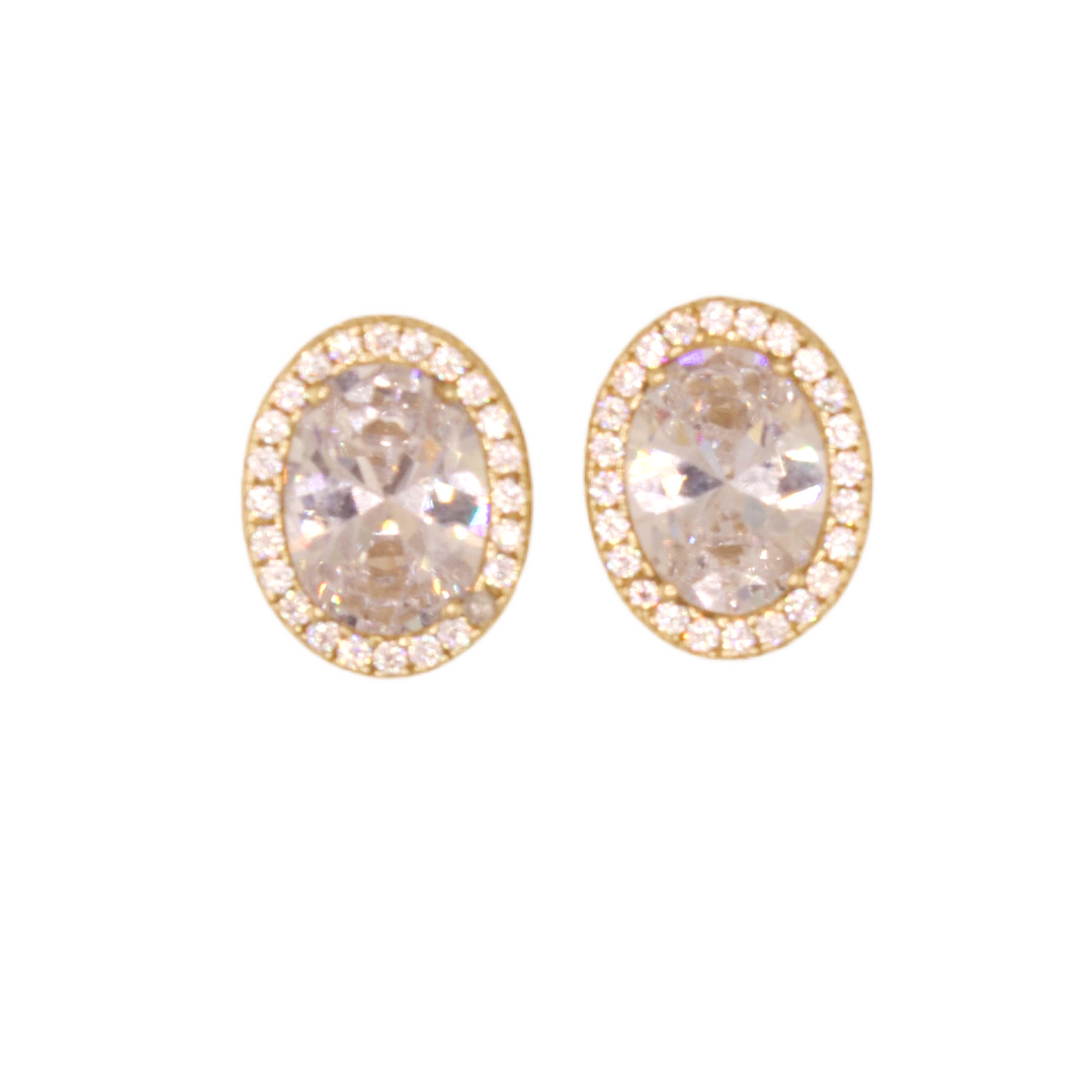 Stone Stud Earrings