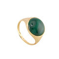 Malachita Round Ring