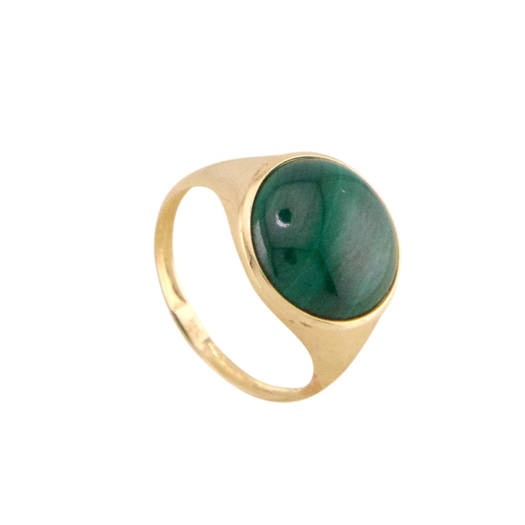 Malachita Round Ring