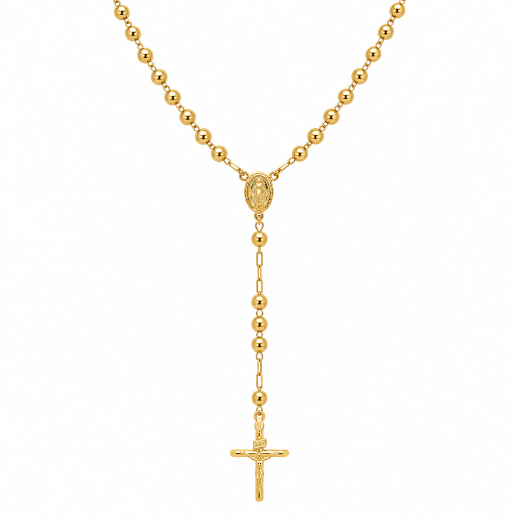 Rosary Chain 18K 24in x 6mm 16.6G