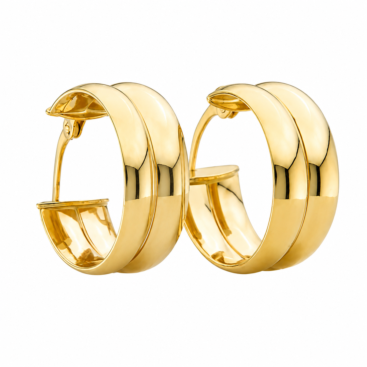 Two Lines Hoops Earrings