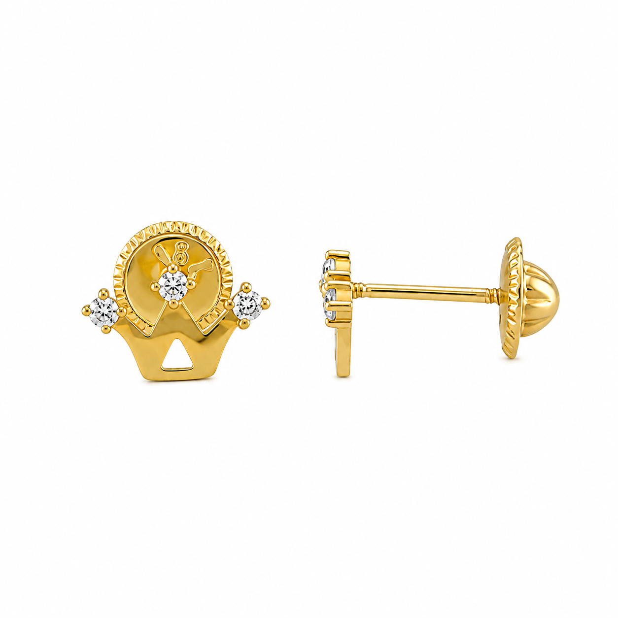 Crown Stud Earrings