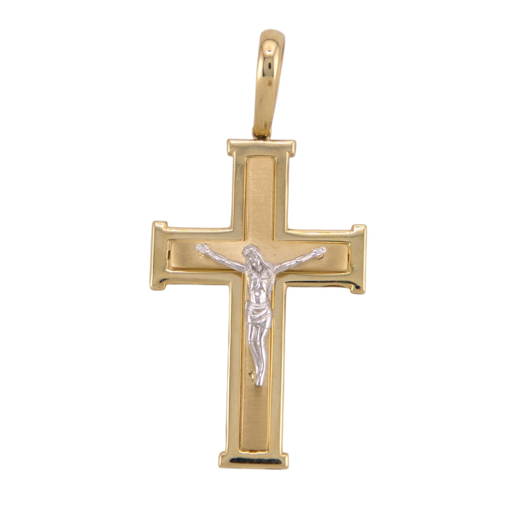 Bicolor Cross Pendant
