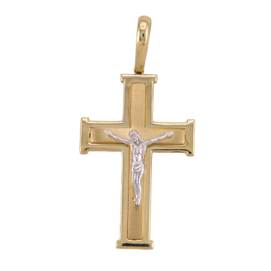 Bicolor Cross Pendant