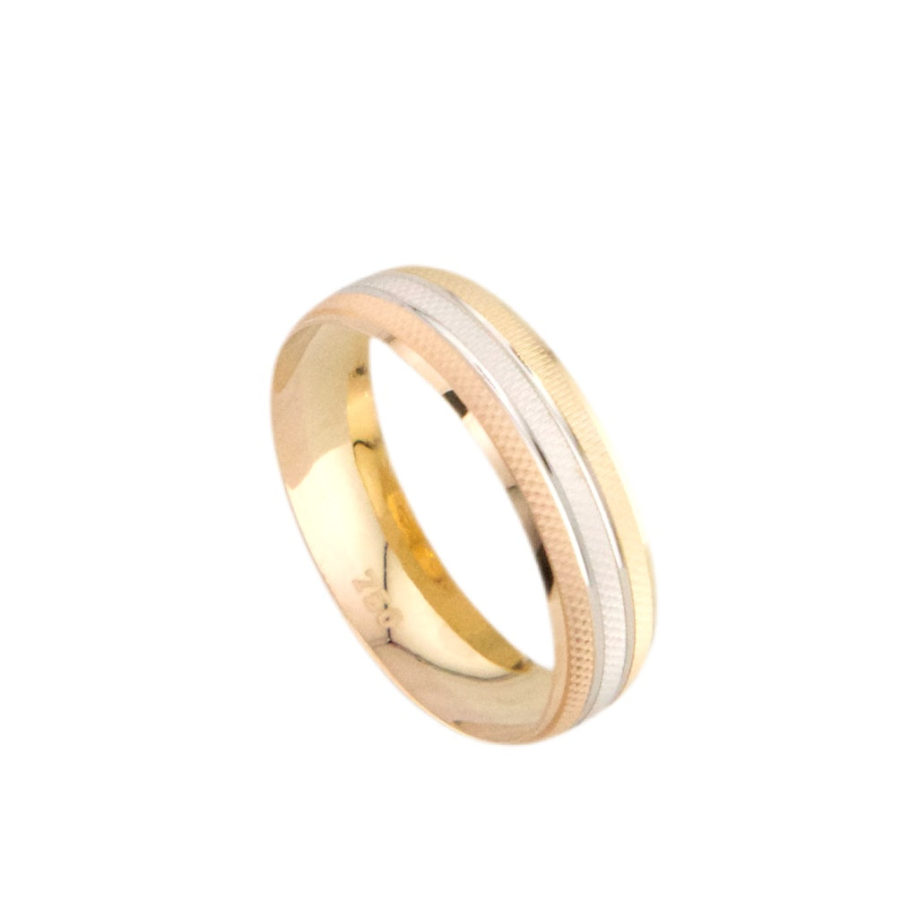 Three Colors Wedding Band